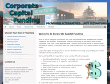 Tablet Screenshot of corpcapfund.com